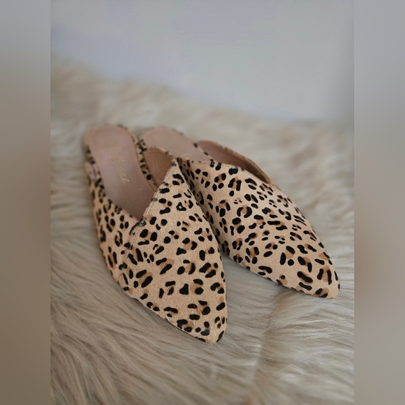 Matisse real leather leopard Print Mules classic | size 8.5 - Picture 2 of 9